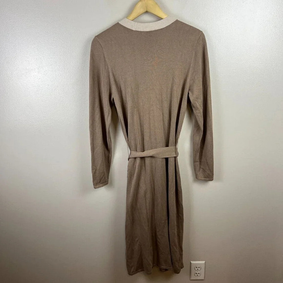 Cabi Genteel Sweater Cardigan Size Medium Long Duster Button Front l Brown 6161 - Picture 2 of 9